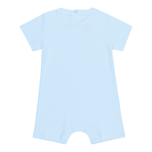 Boys Short Sleeve Romper - Light Blue
