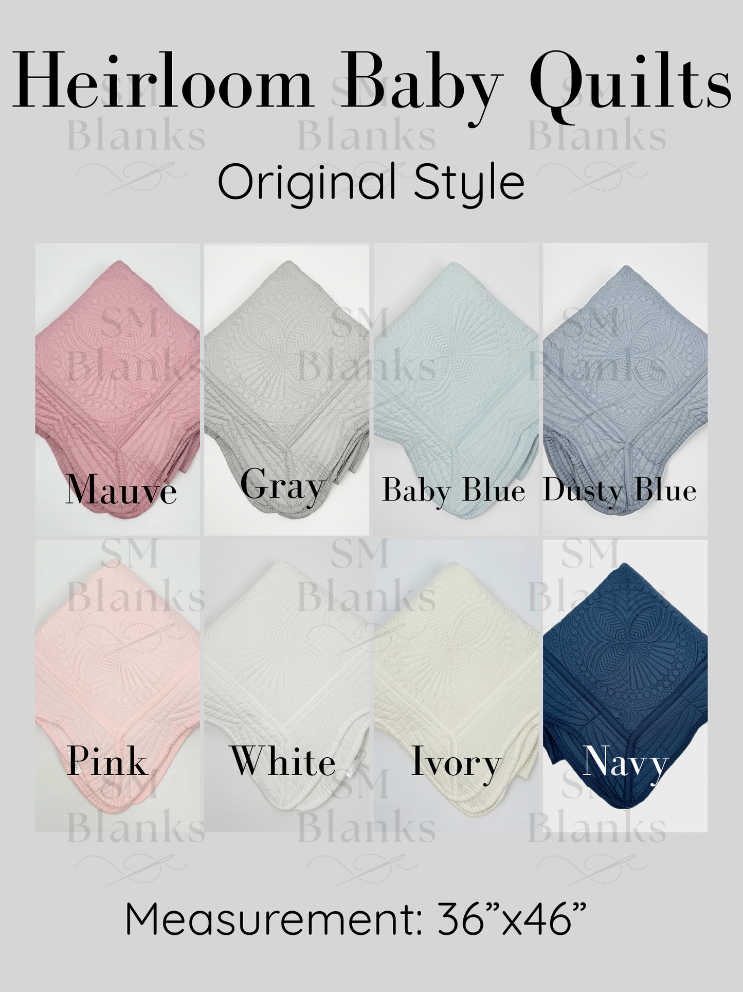White Baby Heirloom Quilt