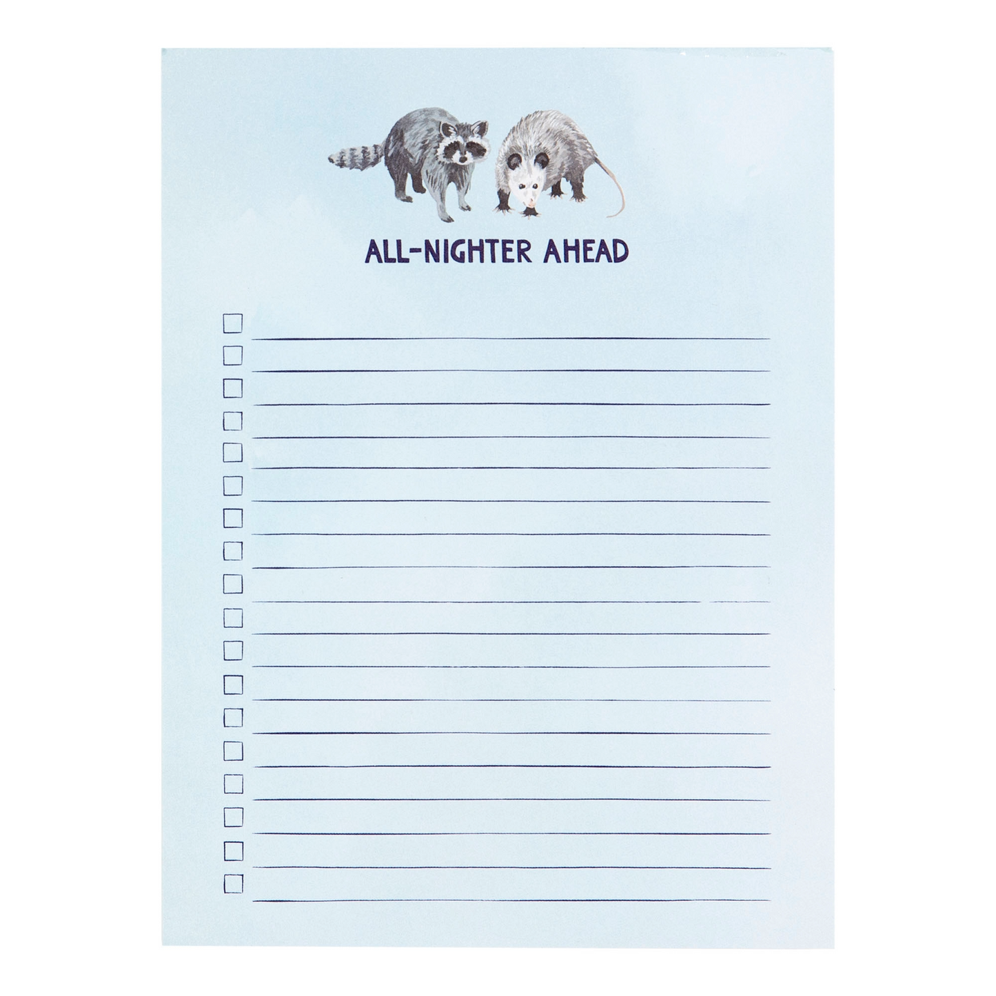 All Nighter To Do Notepad