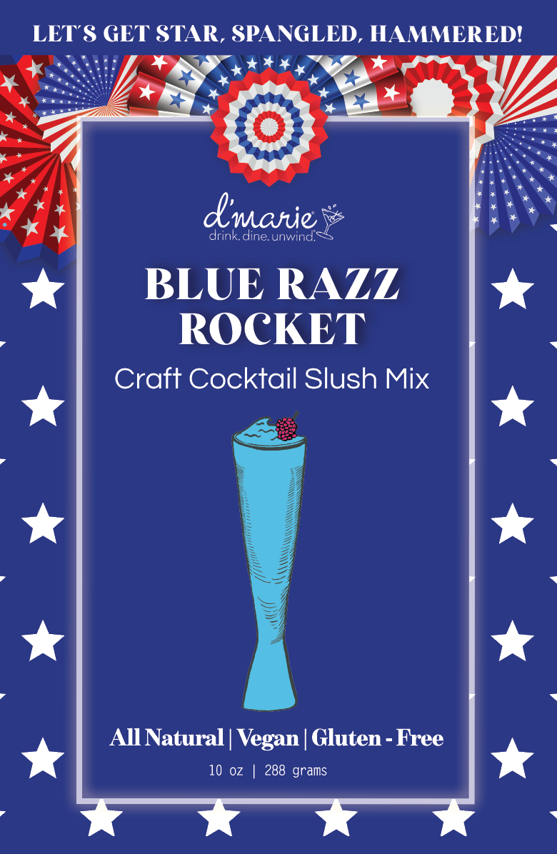 Blue Razz Rocket Cocktail