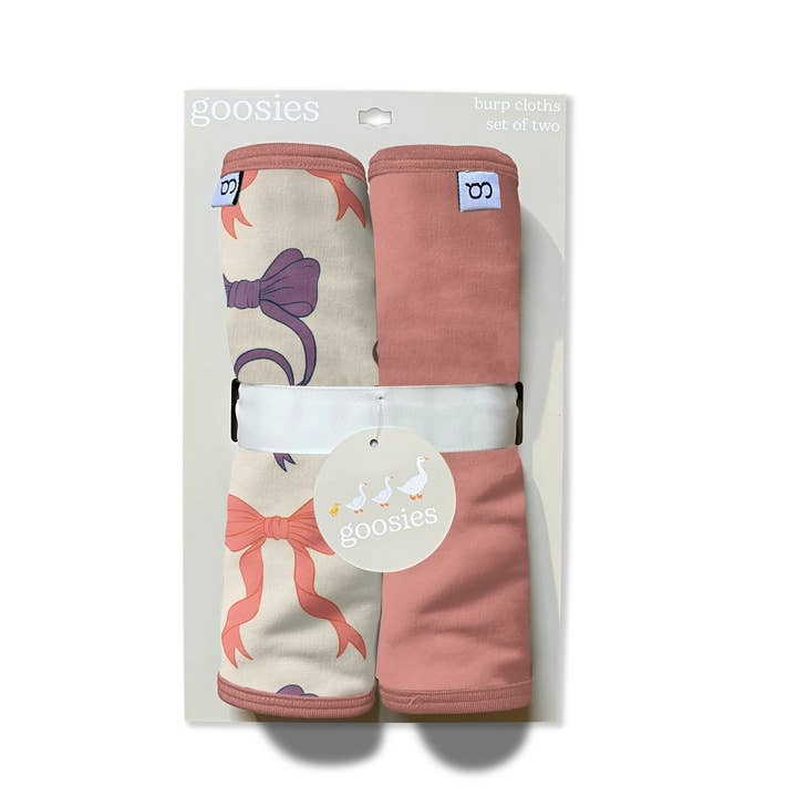 Bows - Burp Cloth Set