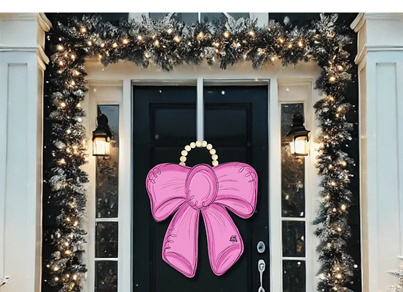 DK Large Pink Bow Hanger