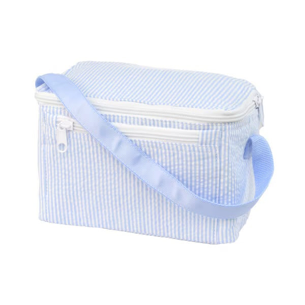Square Lunchbox - Light Blue Seer Sucker
