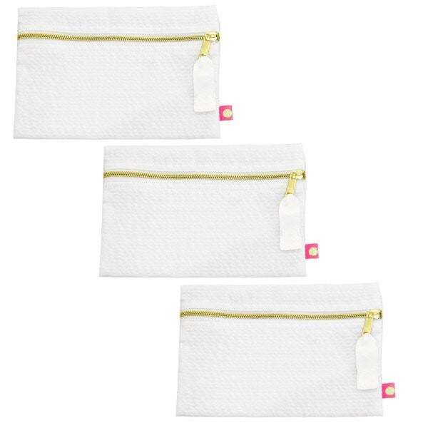 Cosmo Bag White Seer Sucker