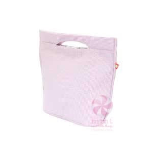 Mini Lizzie Lunch Tote - Pink Seer Sucker