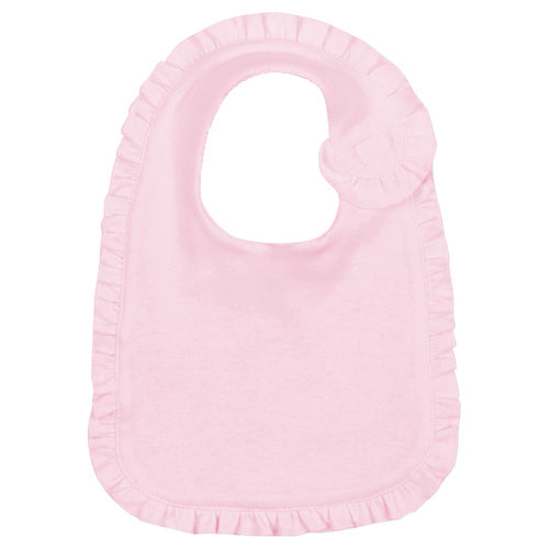 Cotton Ruffle Bib - Pink