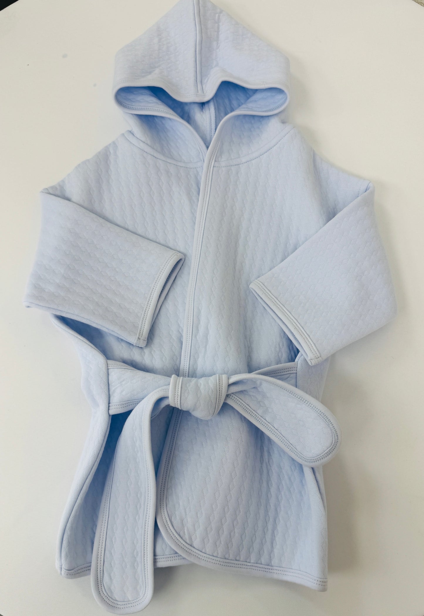 Toddler Hooded Robe (Blue)