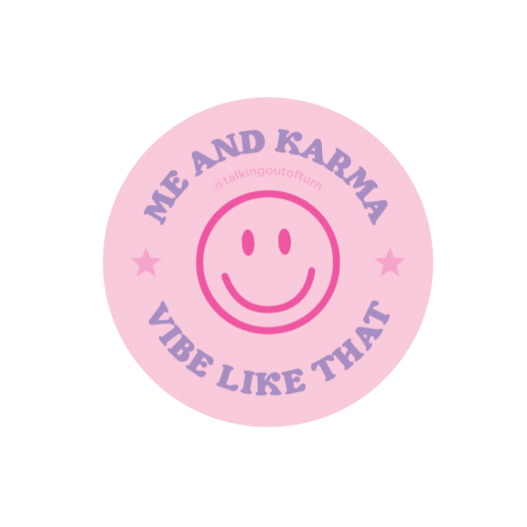 Me and Karma Sticker