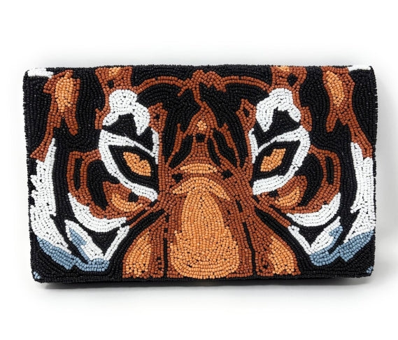 Eye of the Tiger Beaded Purse