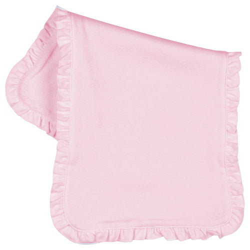 Ruffle Burp Cloth - Pink