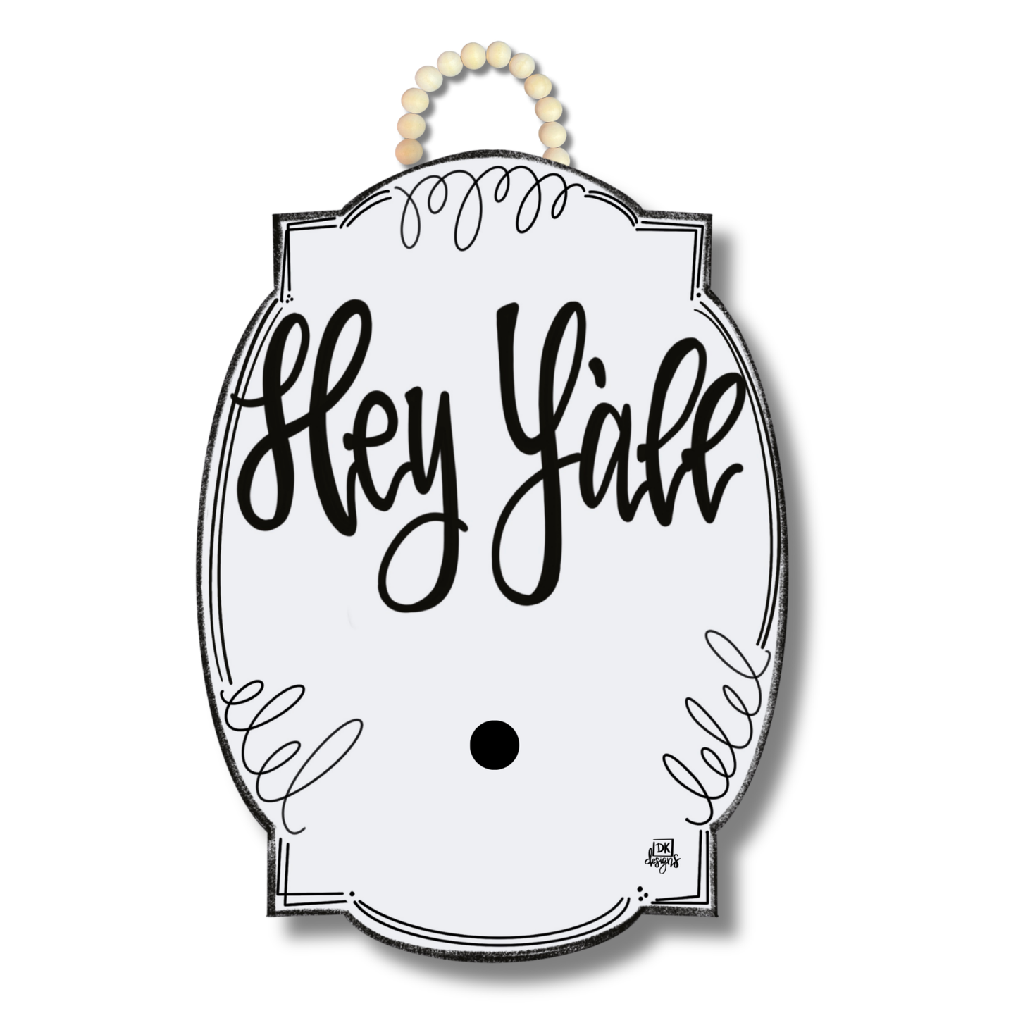 White Bloom "Hey Y'all" Hanger + Mini