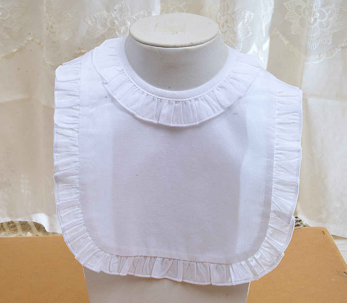 Thin Cotton Ruffle Bib