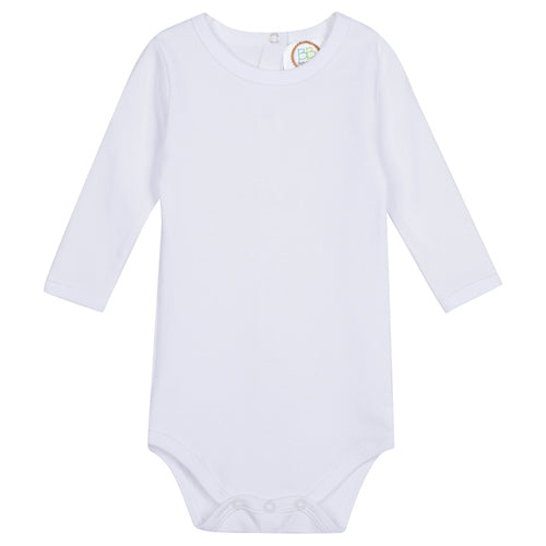 Unisex Long Sleeve Onesie - White