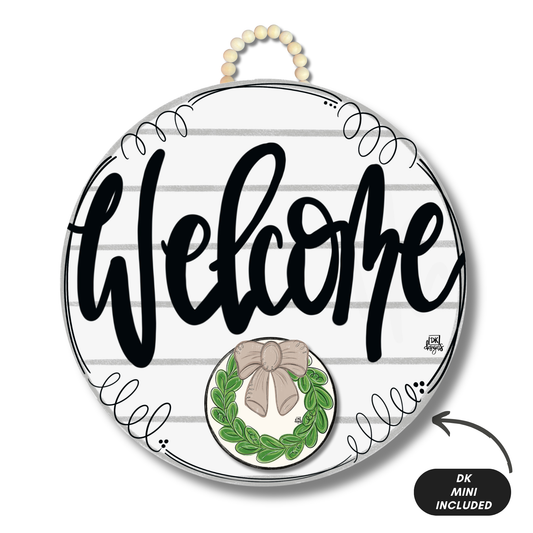 DK Shiplap "Welcome" Hanger + Mini