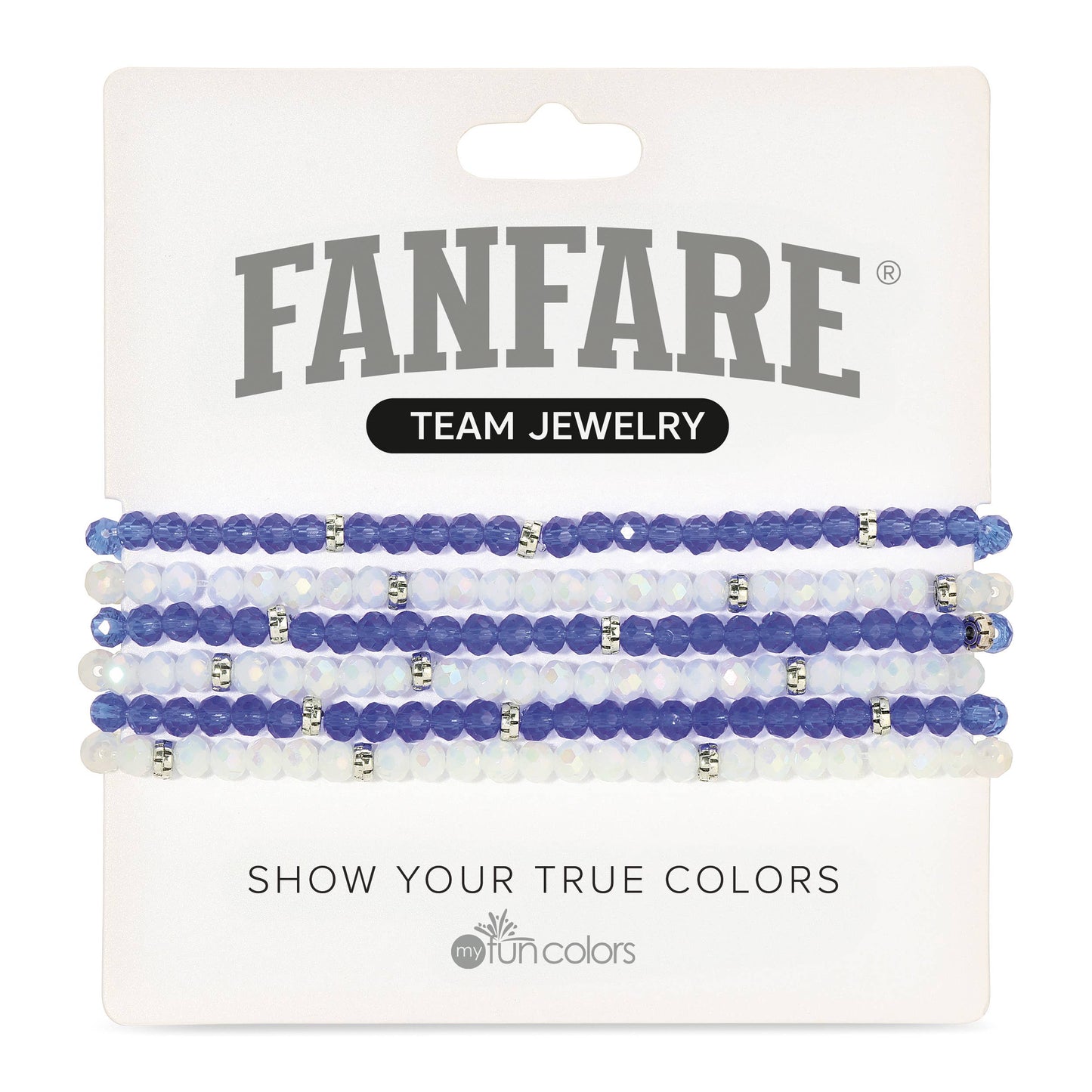 Fanfare Team Colors | Mini Crystal Stretch Bracelet 6pc Set
