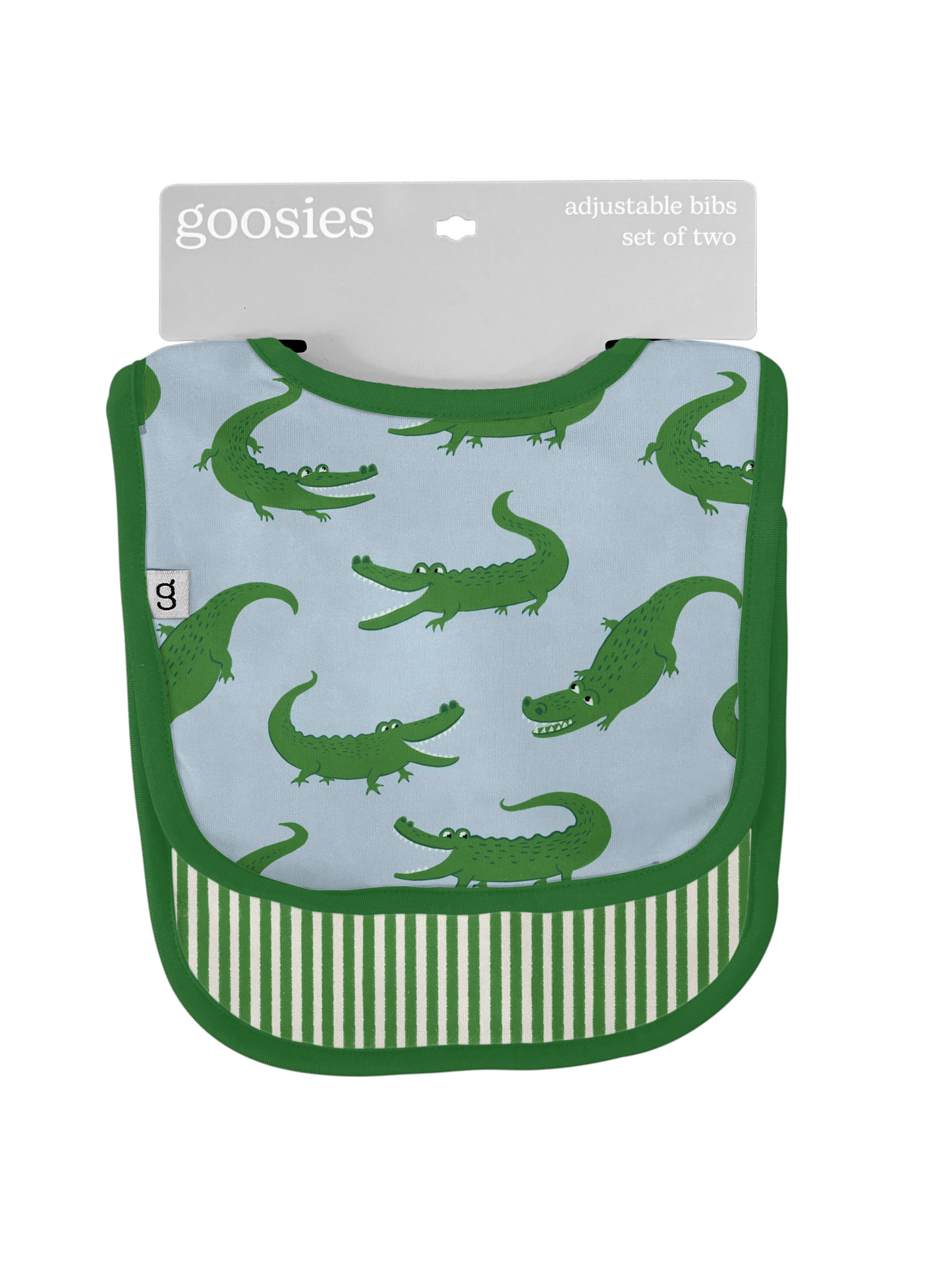 Bib Set - Blue Alligators