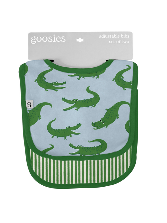 Bib Set - Blue Alligators
