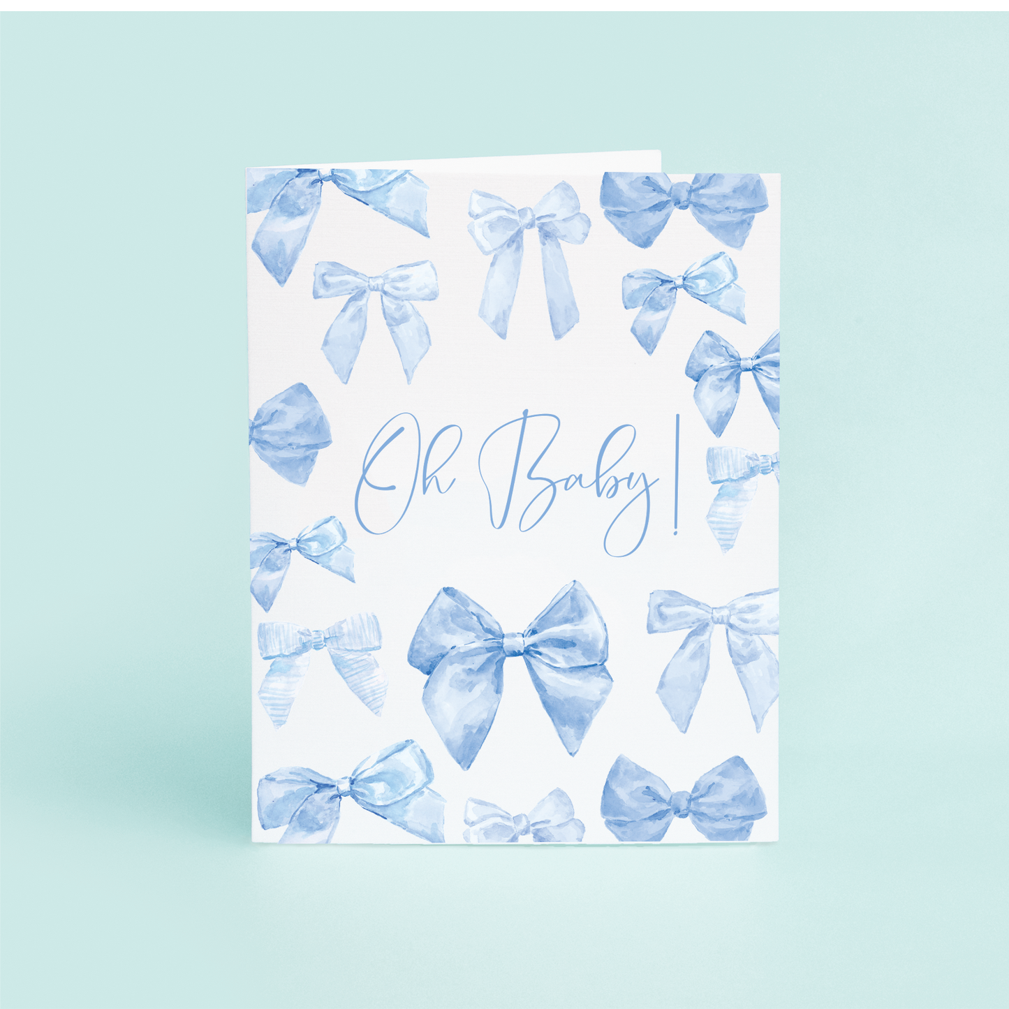 Blue Bows "Oh Baby!" Single Card