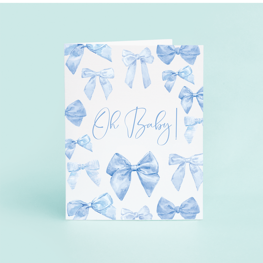 Blue Bows "Oh Baby!" Single Card