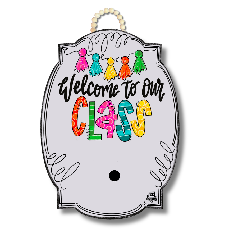 Bright Bloom "Welcome to Our Class" Hanger + Mini