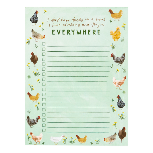 Chicken Meadows To Do Notepad