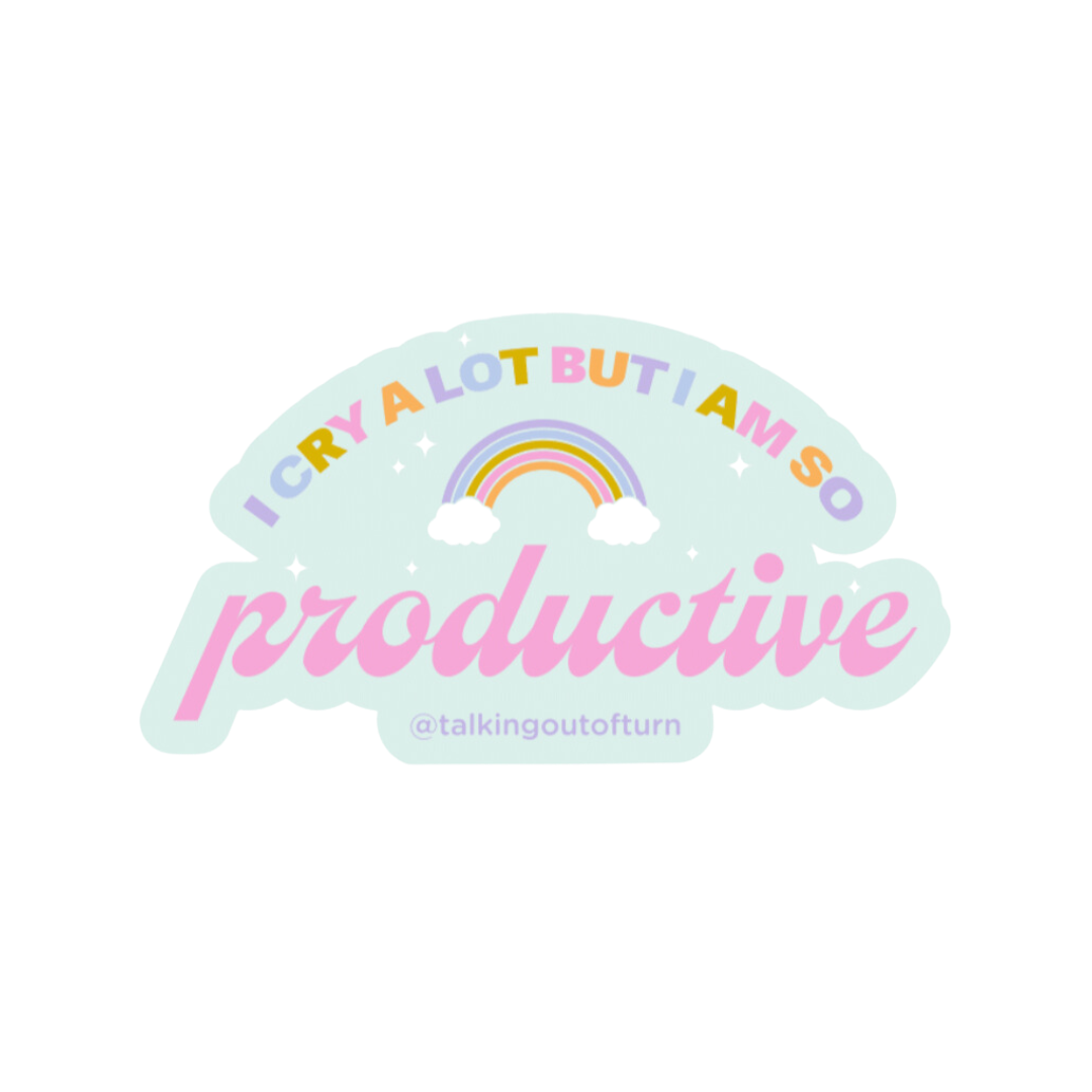 Cry A Lot Sticker
