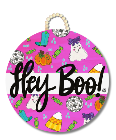 DK - Hey Boo Door Hanger