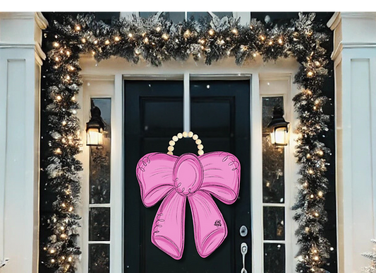 DK Large Pink Bow Hanger