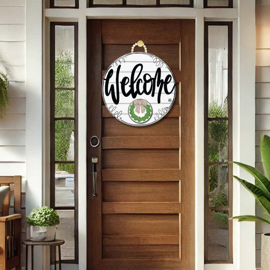 DK Shiplap "Welcome" with Room for a Mini