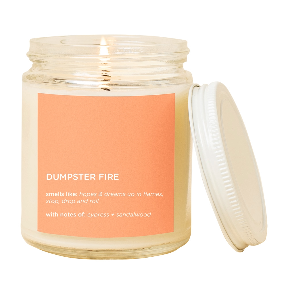 Dumpster Fire Candle