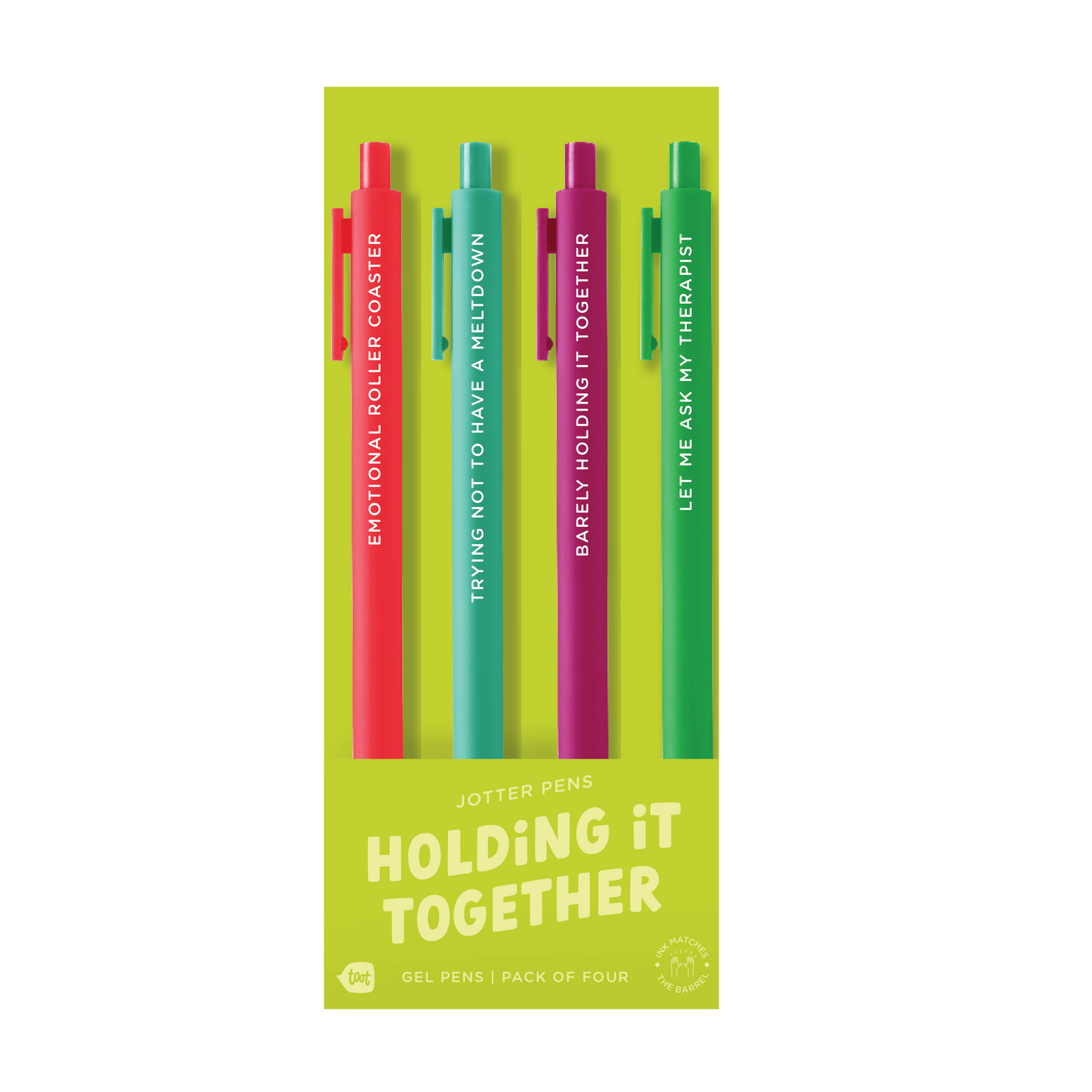 Holding It Together -Pen Set of 4