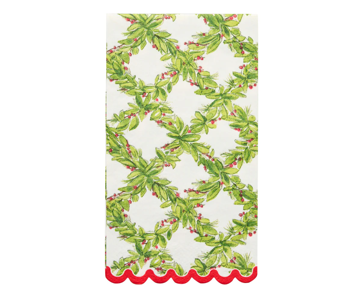 Holly Berry Guest Towels/20pk