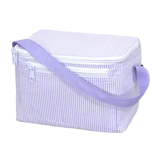 Square Lunchbox - Purple Seer Sucker