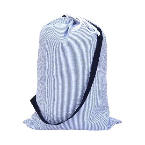 Laundry Bag - Navy Seer Sucker