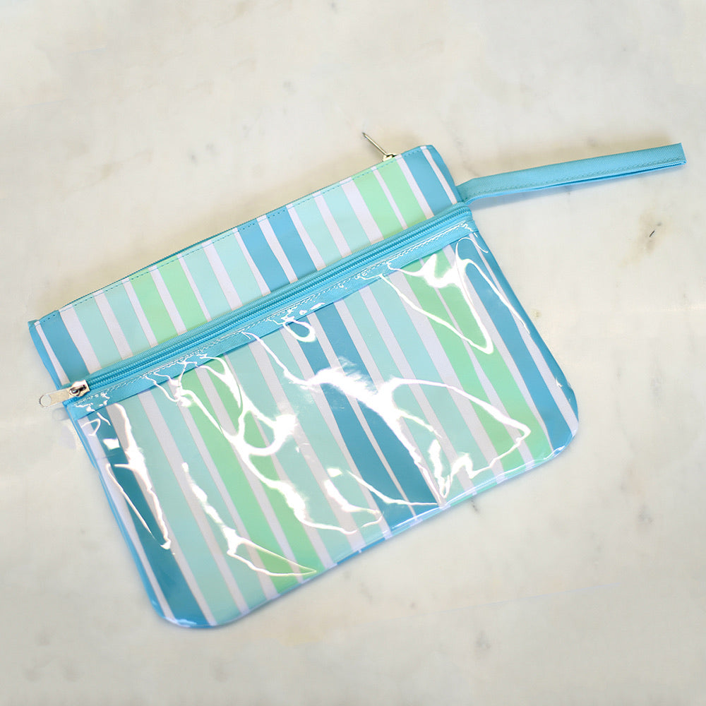 Wet/Dry Bag - Blue Stripes