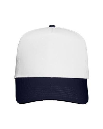 3D Number Five-Panel Twill Cap with Name on Side