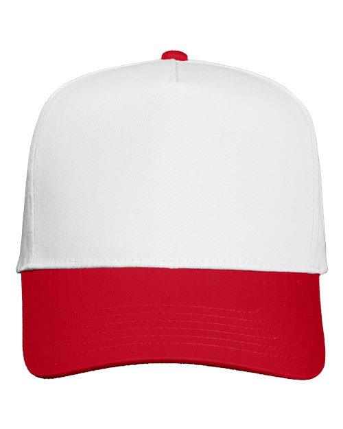3D Number Five-Panel Twill Cap with Name on Side