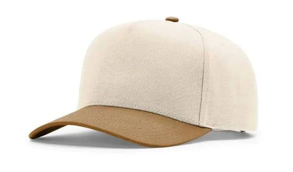 3D Number Five-Panel Twill Cap with Name on Side