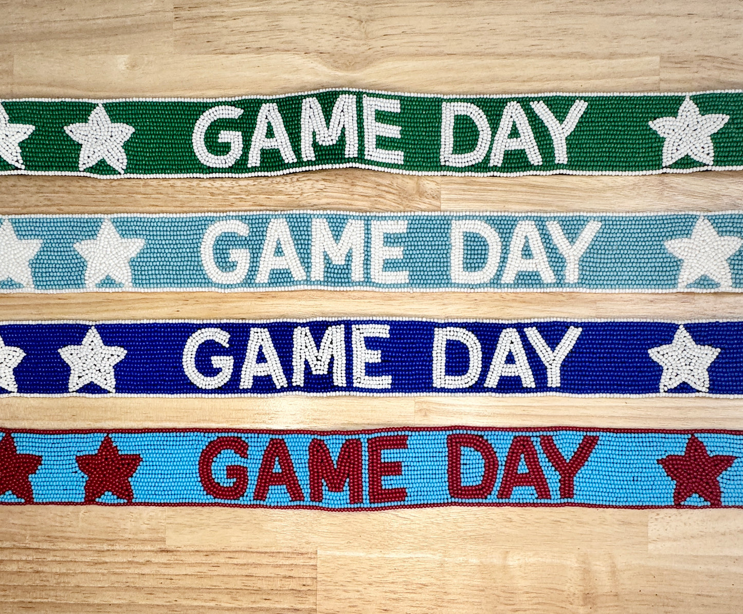 Beaded Star Game Day Purse Strap