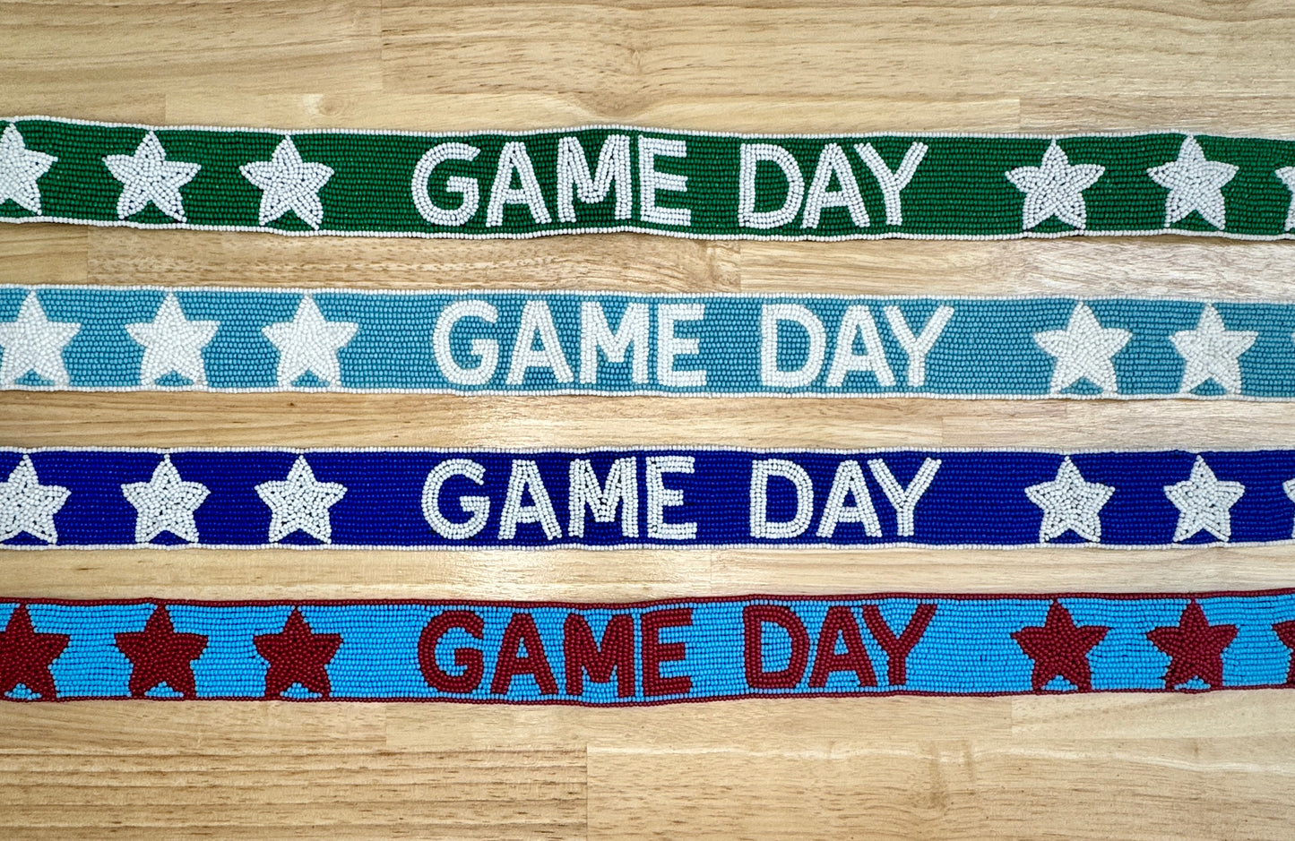 Beaded Star Game Day Purse Strap