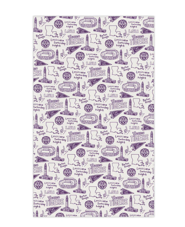 LSU Cotton Kitchen Towel