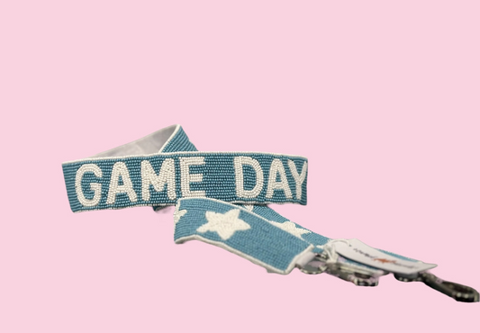 Beaded Star Game Day Purse Strap
