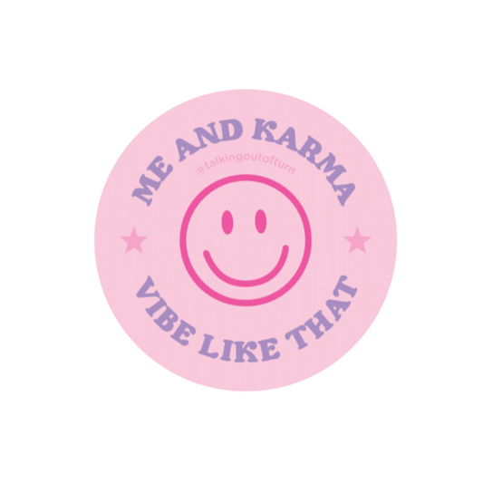 Me and Karma Sticker