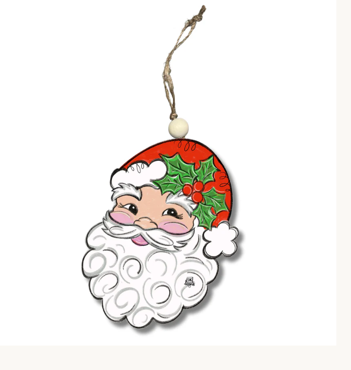 DK Santa Ornament