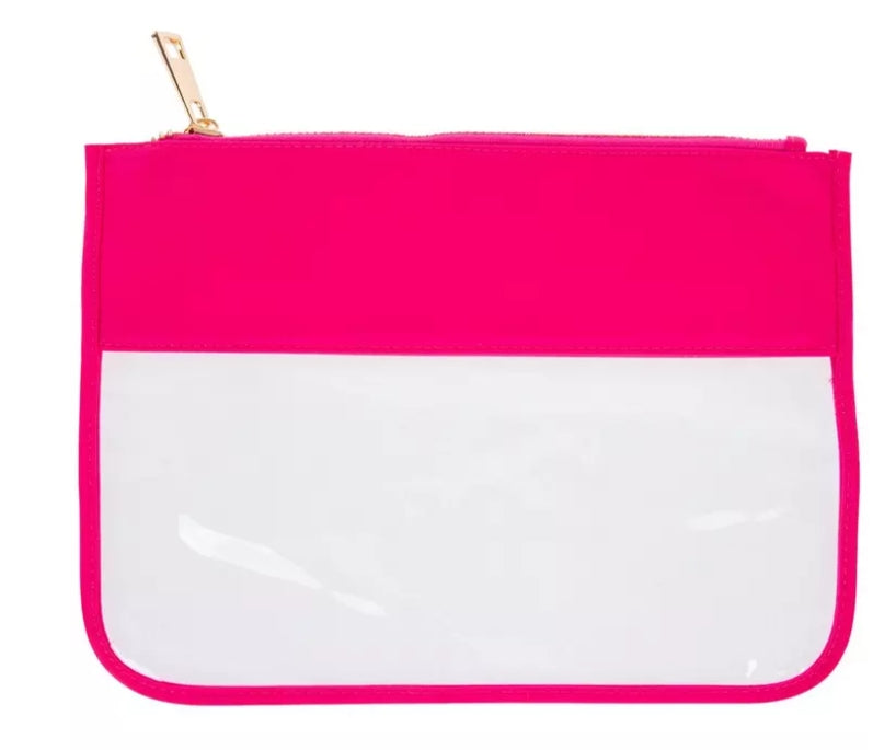 Clear Flat Makeup Pouch