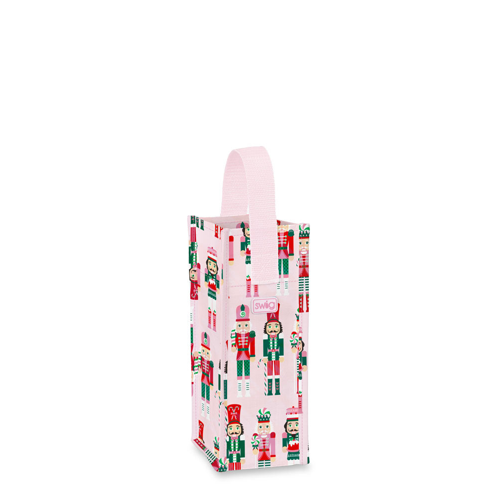 Sugar Plum Soldiers Reusable Gift Bag - Wine
