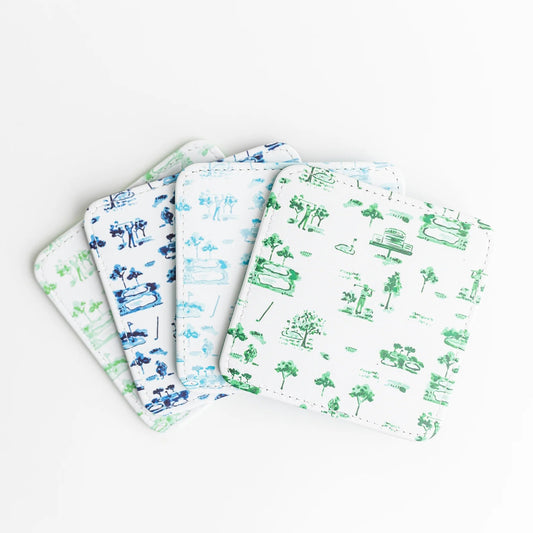 Tee Time Coasters, Set of 4