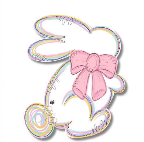 White Bunny Mini DK Designs
