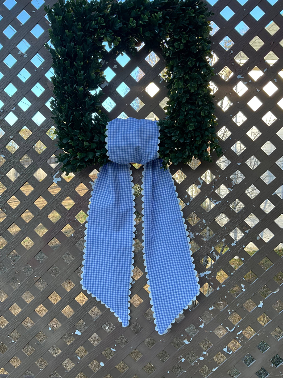 Custom Gingham Sashes with Trim