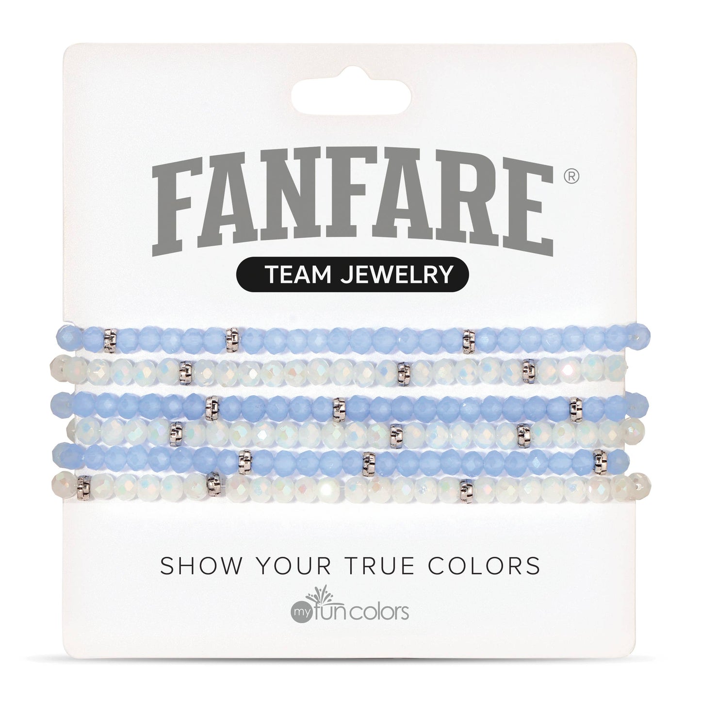 Fanfare Team Colors | Mini Crystal Stretch Bracelet 6pc Set